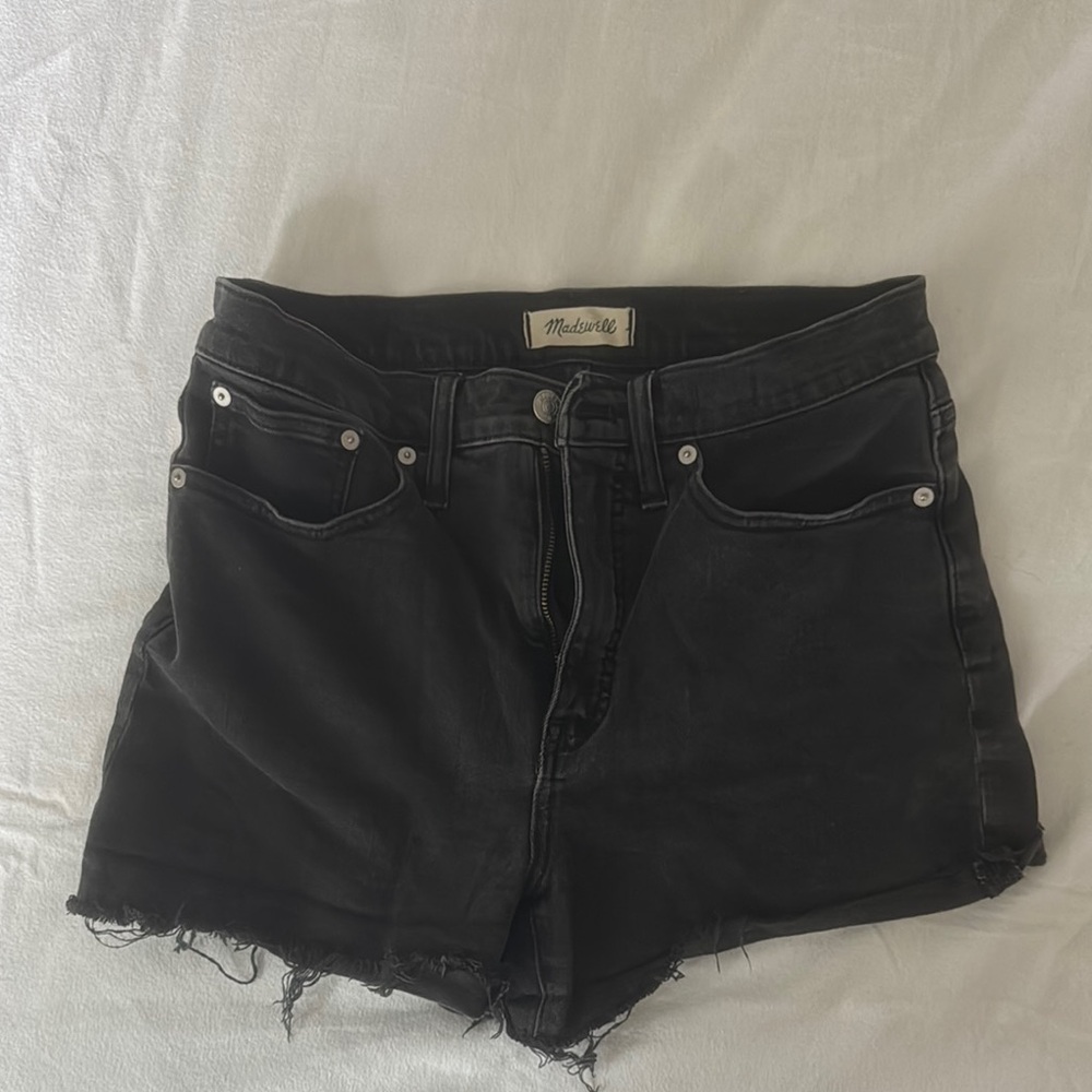Madewell Women's Black Denim Shorts